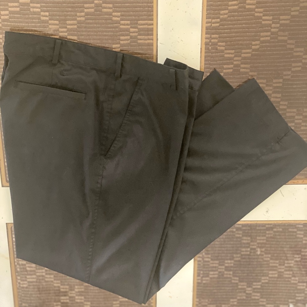 Black Nike gold pants